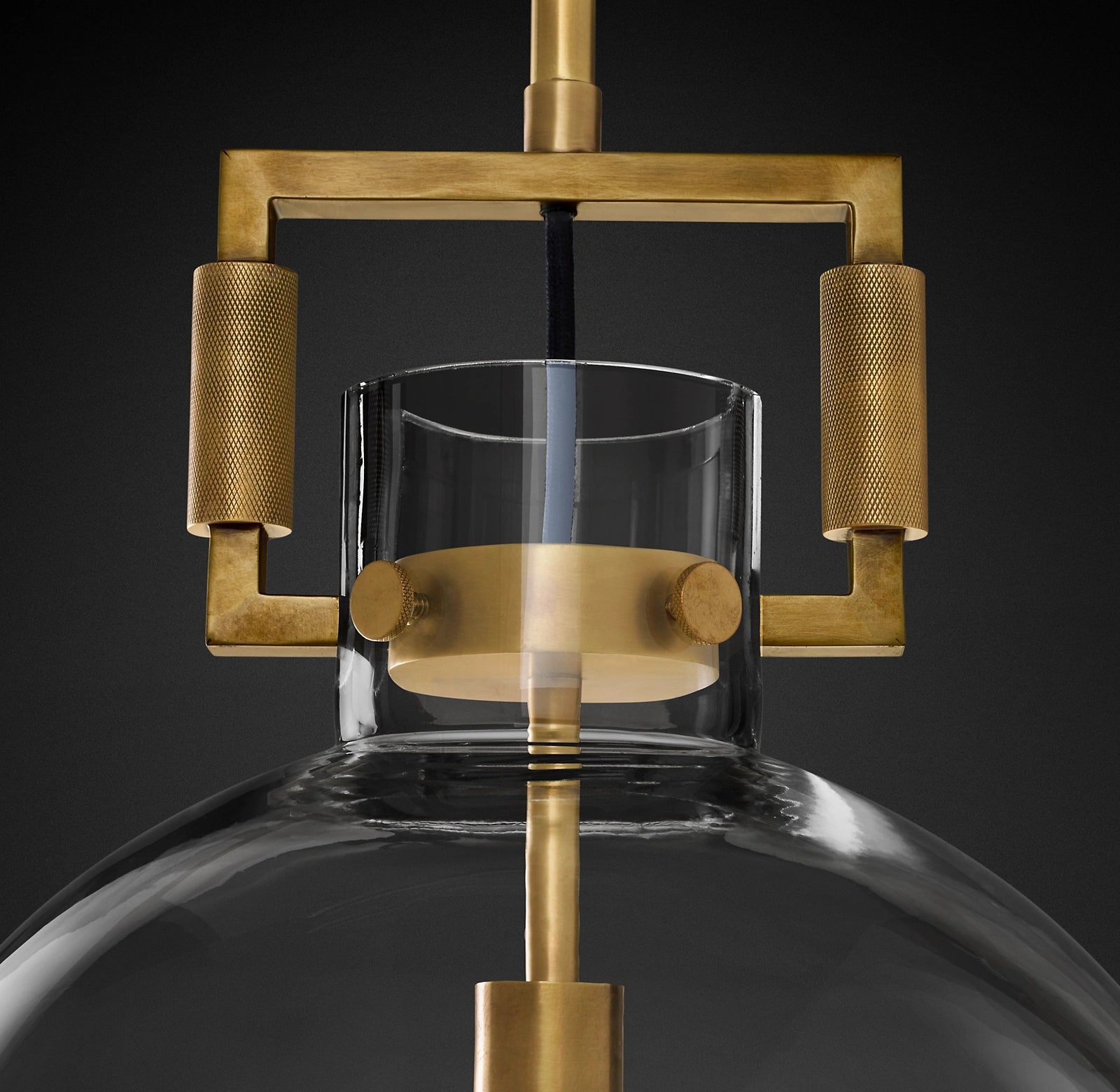 Machinise Glass Globe Pendant