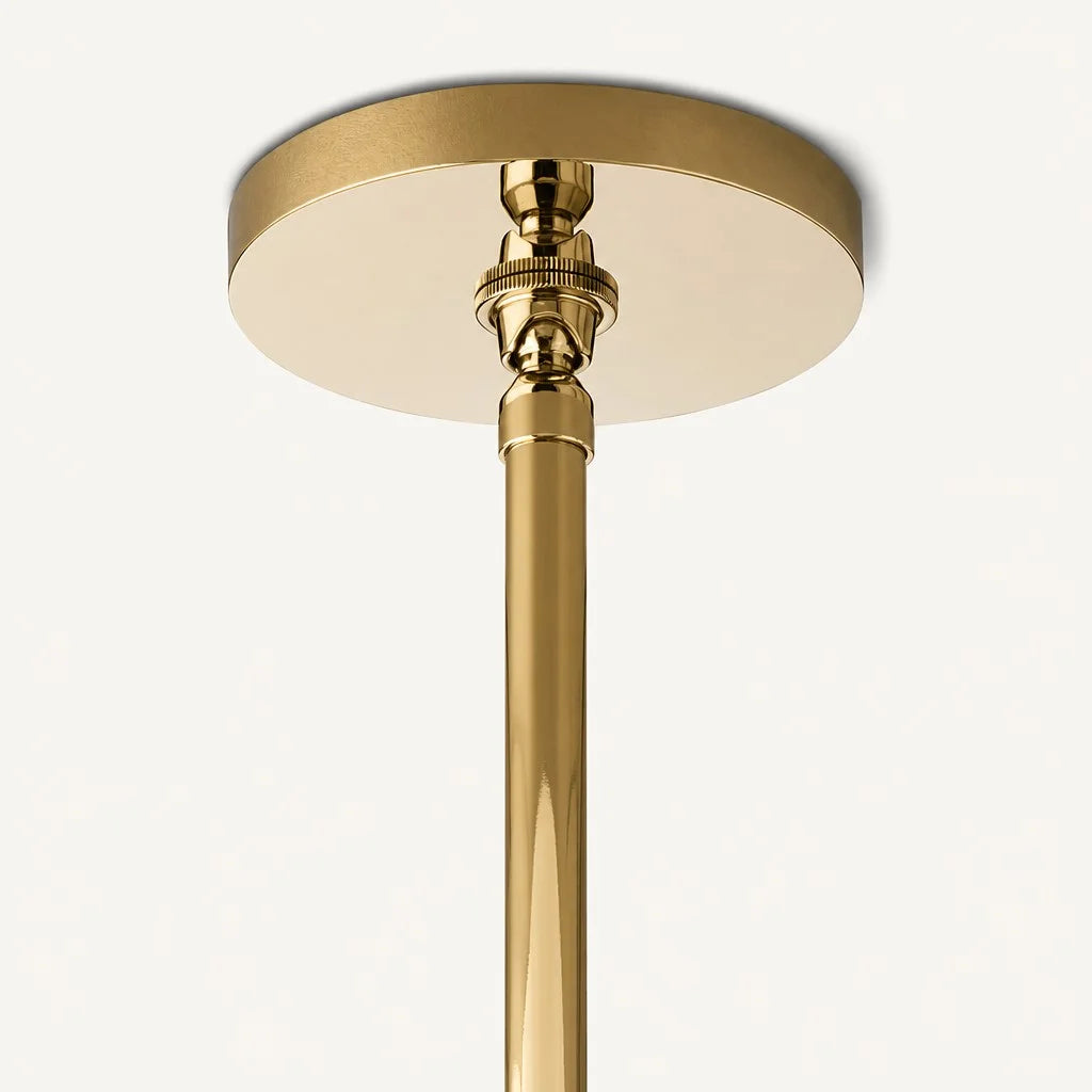 Hand-Carver Alabaster Cylinder Pendant
