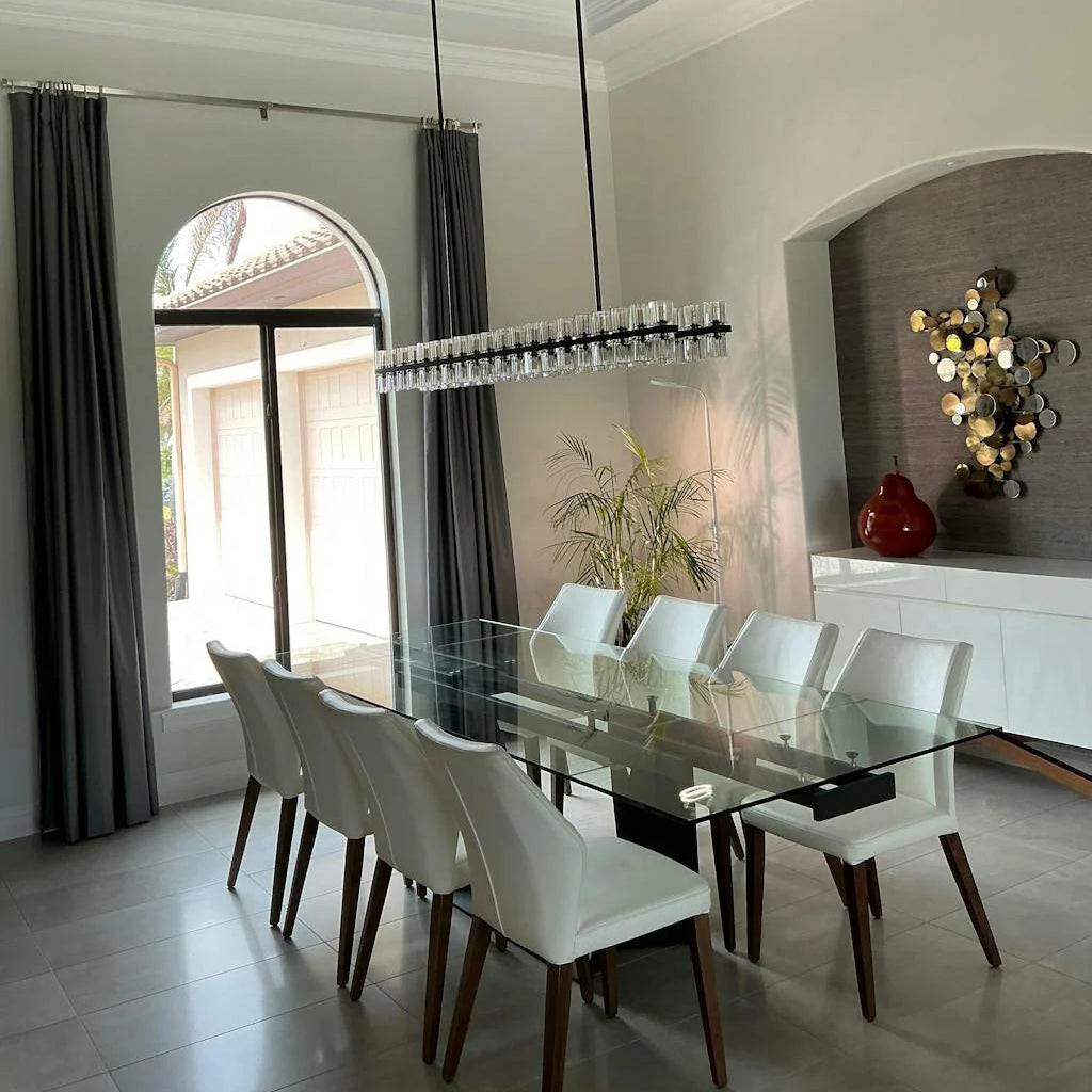 Arcacheno Crystal Rectangular Chandelier