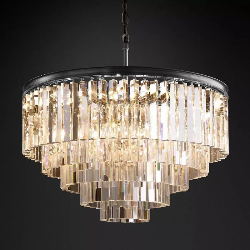 1920s Odeen Round Chandelier - fovolighting