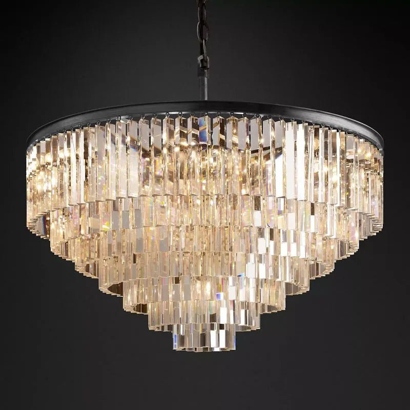 1920s Odeen Round Chandelier - fovolighting