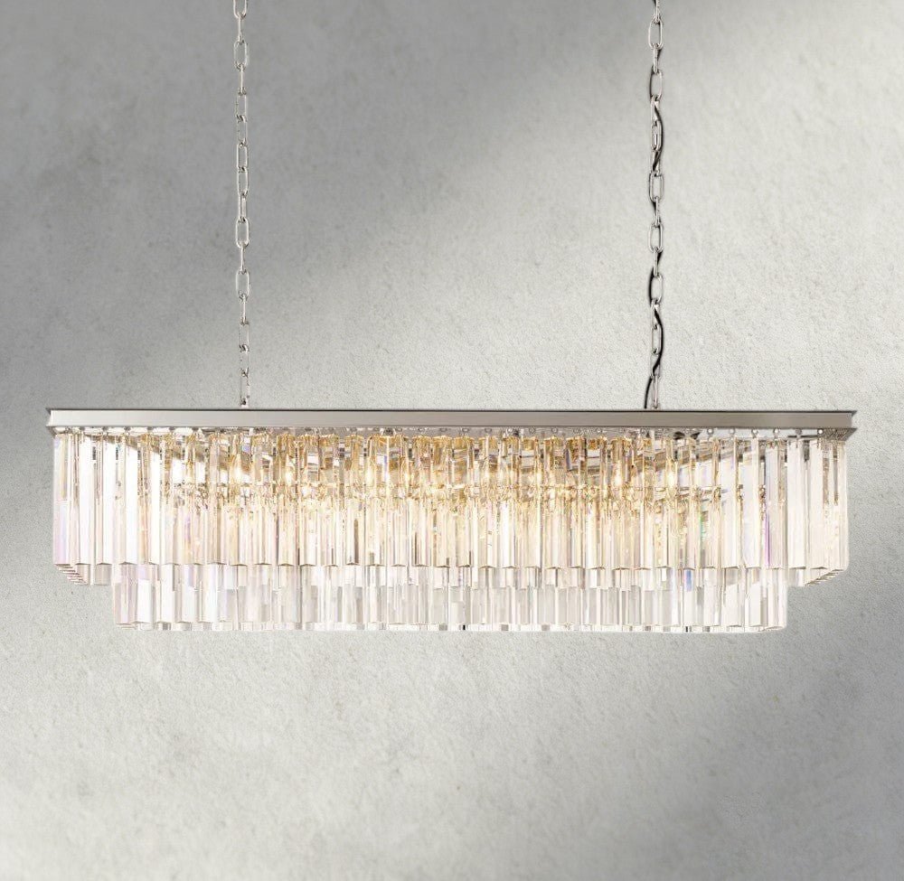 1920S Rectangular Chandelier 40", 49", 59" - fovolighting