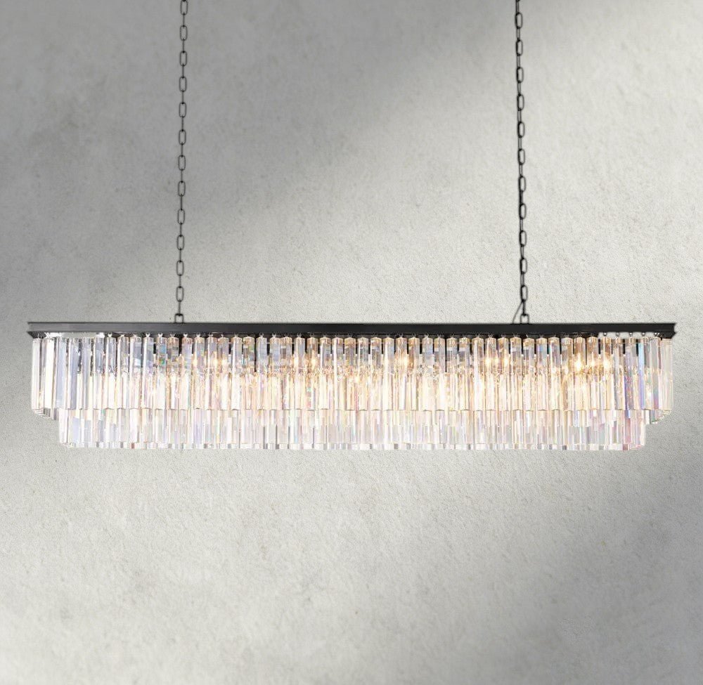 1920S Rectangular Chandelier 40", 49", 59" - fovolighting