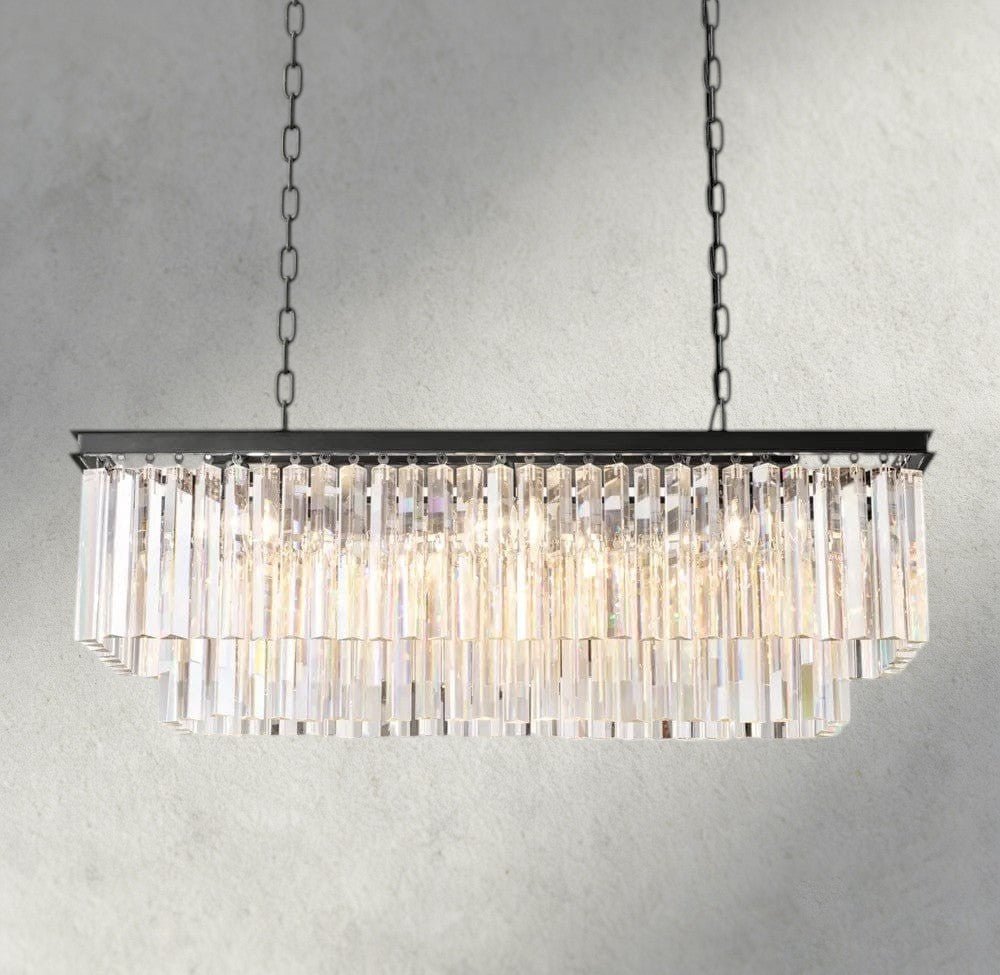 1920S Rectangular Chandelier 40", 49", 59" - fovolighting