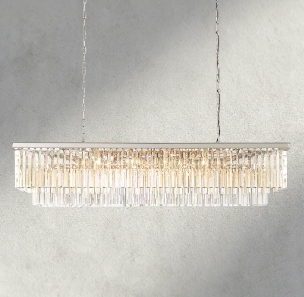 1920S Rectangular Chandelier 40", 49", 59" - fovolighting