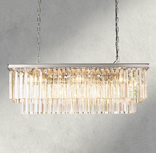 1920S Rectangular Chandelier 40", 49", 59" - fovolighting