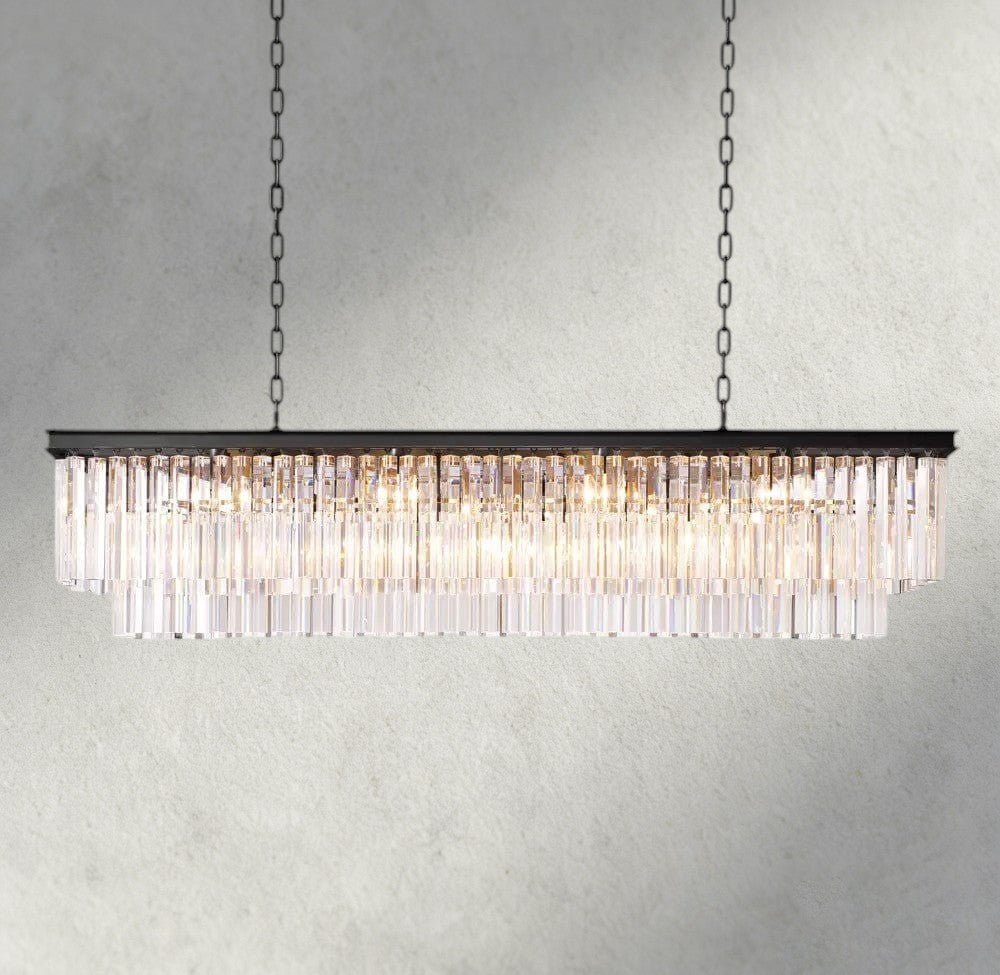 1920S Rectangular Chandelier 40", 49", 59" - fovolighting