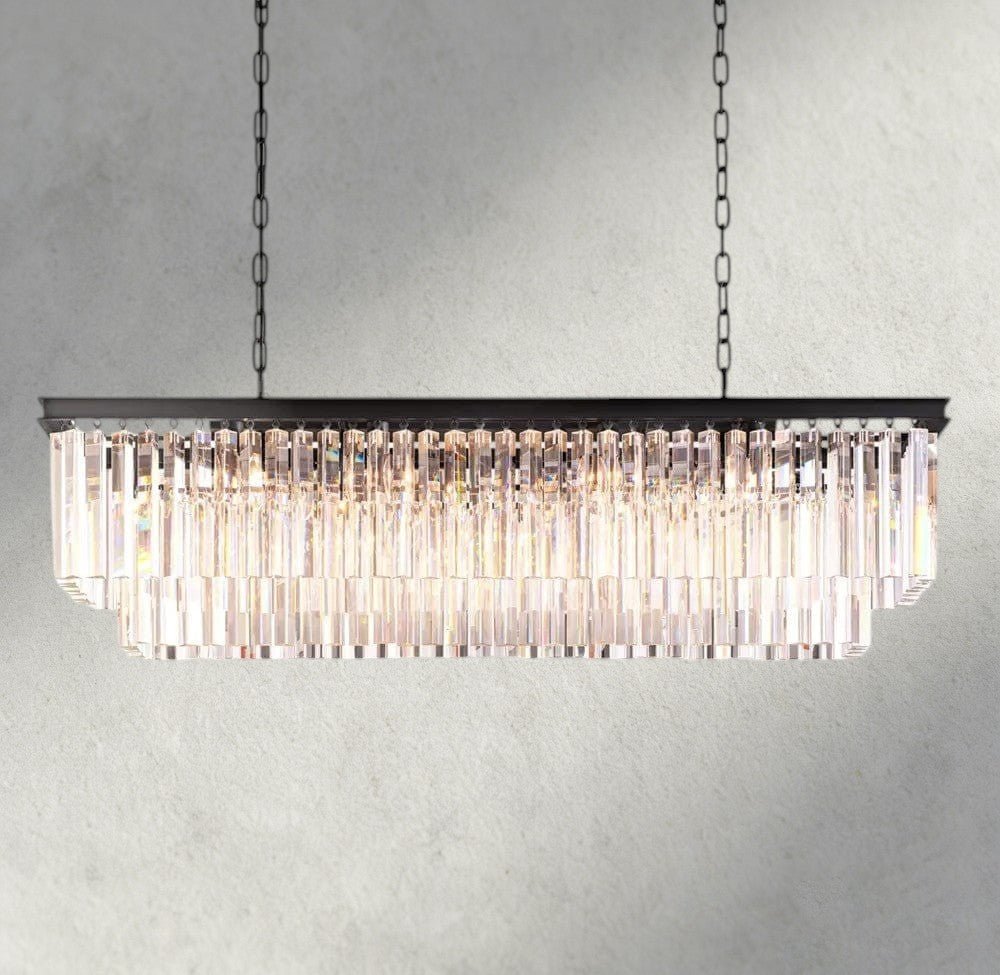 1920S Rectangular Chandelier 40", 49", 59" - fovolighting