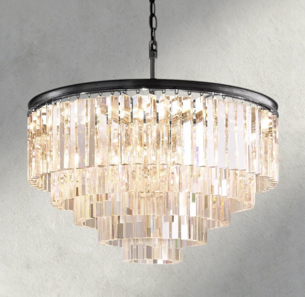 1920s Round Chandelier 20", 32", 44" - fovolighting