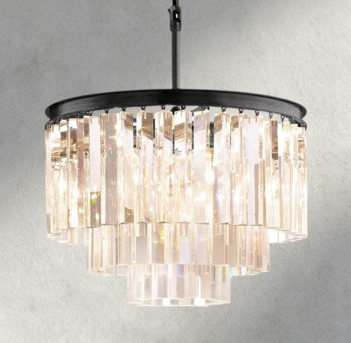 1920s Round Chandelier 20", 32", 44" - fovolighting