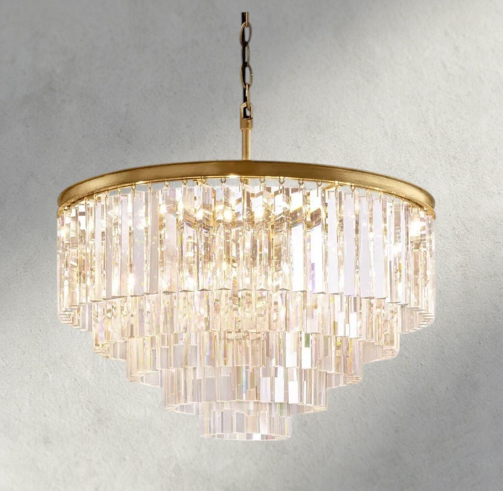1920s Round Chandelier 20", 32", 44" - fovolighting