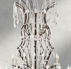 19th C. Rococo Iron & Crystal Round Chandelier 18", 28", 33", 40", 60", 101" - fovolighting