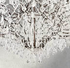 19th C. Rococo Iron & Crystal Round Chandelier 18", 28", 33", 40", 60", 101" - fovolighting