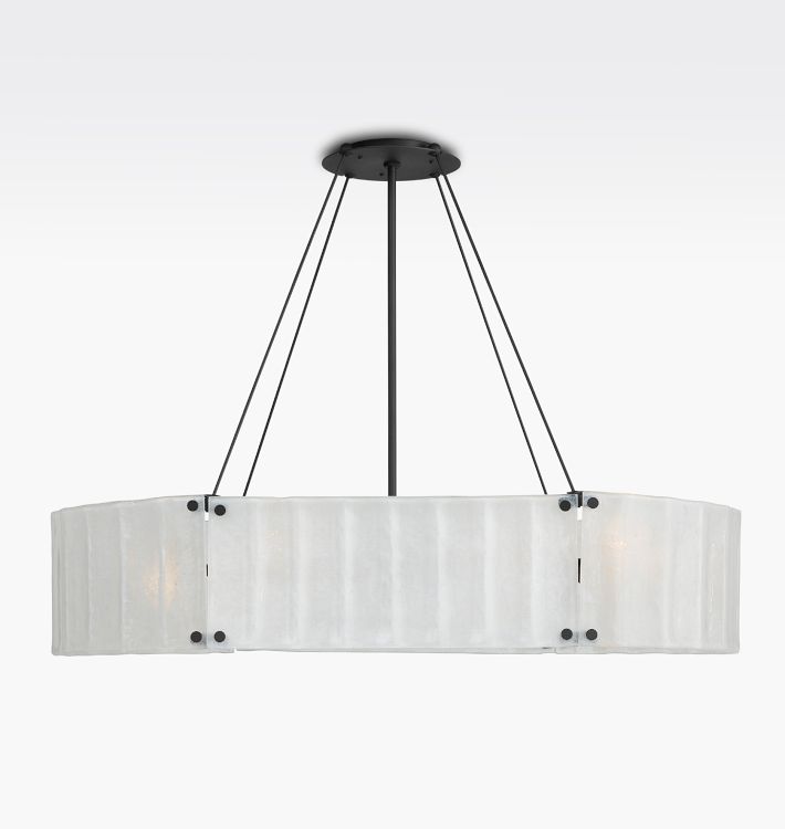 Manor Glass Linear Chandelier 48''