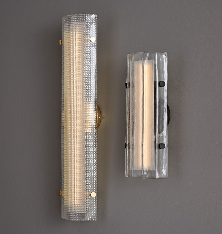 Manor Glass Wall Sconce 28"