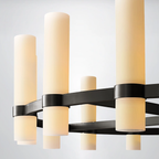 Summit Milk Glass Round Chandelier