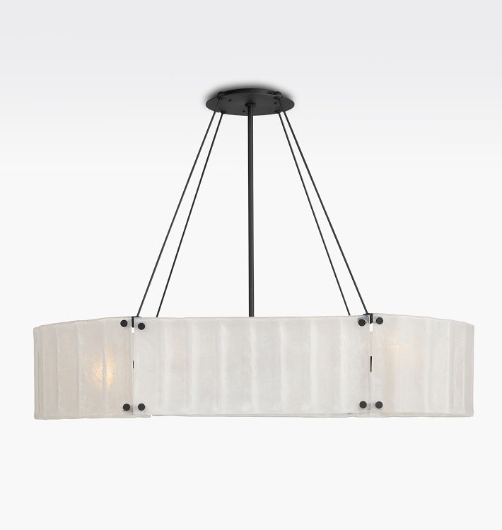 Manor Glass Linear Chandelier 48''