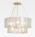 Manor Glass Round Chandelier 2-Tier 32''