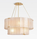 Manor Glass Round Chandelier 2-Tier 32''
