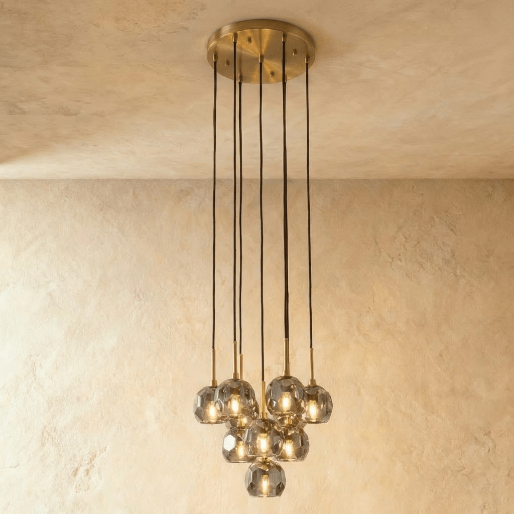 Boule do Cristal Round Cluster Chandelier