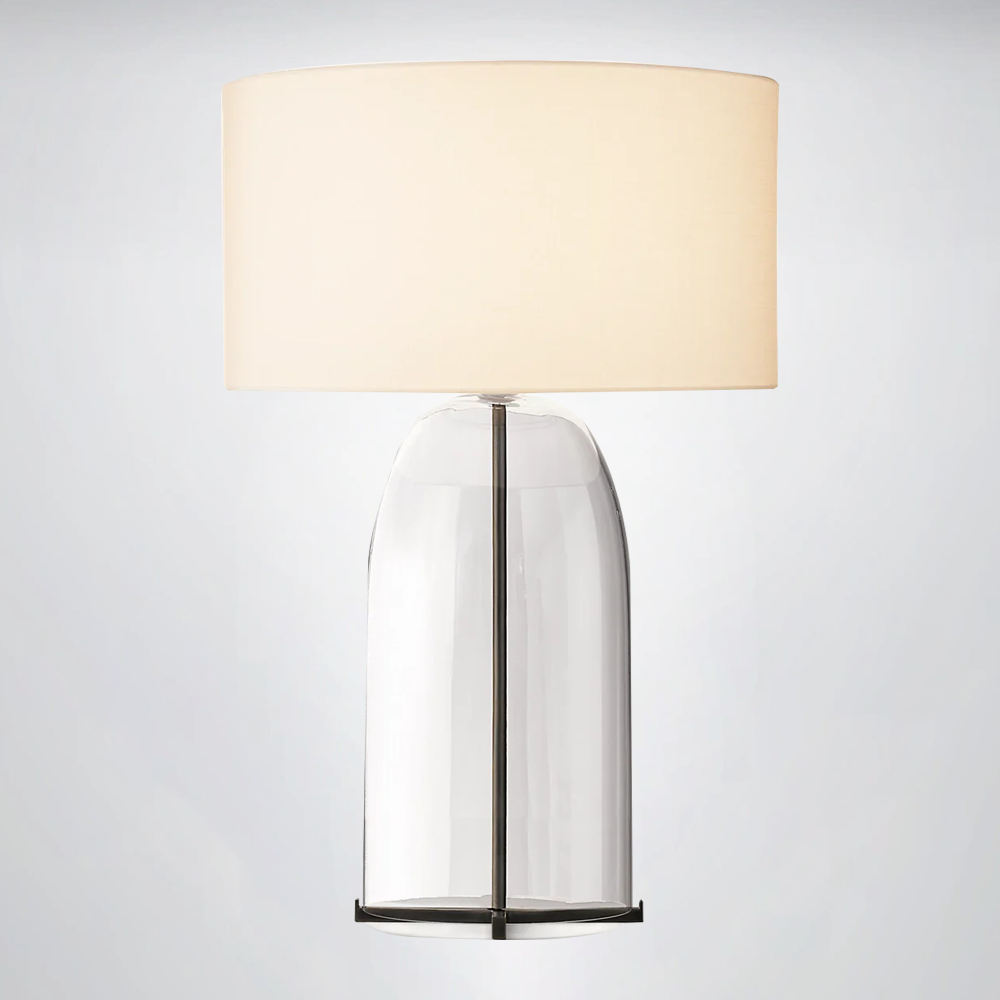 Madera Clear Glass Table Lamp