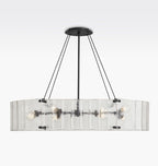 Manor Glass Linear Chandelier 48''
