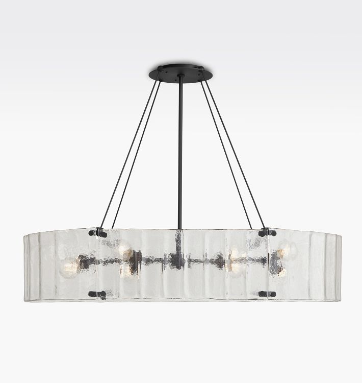 Manor Glass Linear Chandelier 48''