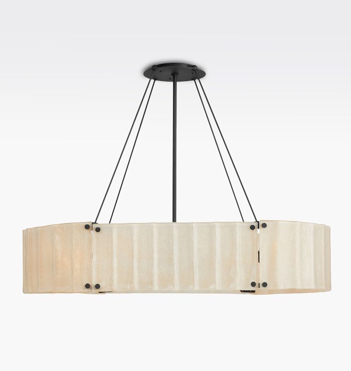 Manor Glass Linear Chandelier 48''