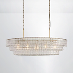 Callista Glass Oval Chandelier