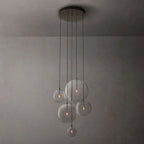 Glass Globe Cluster Chandelier