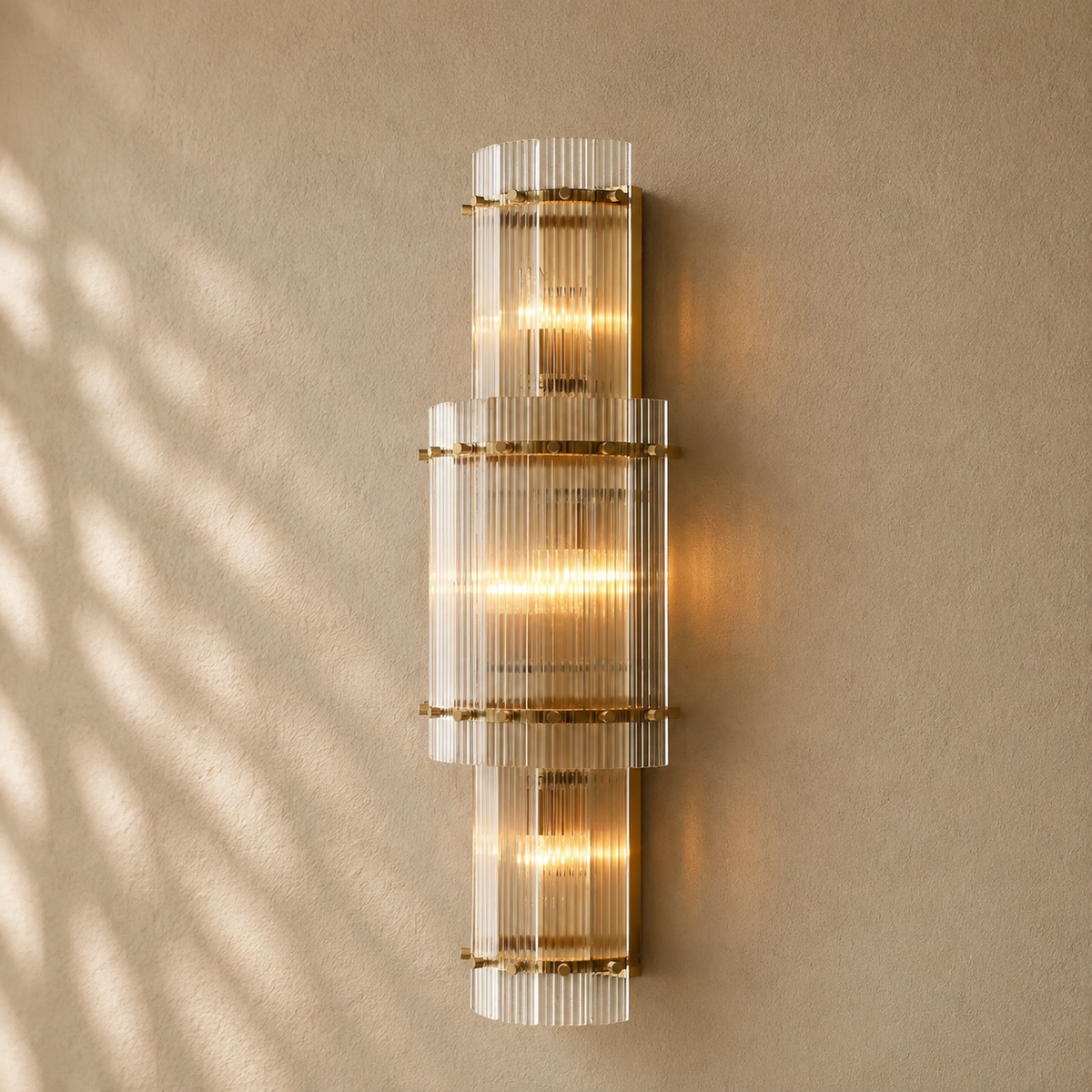 San Marcon Glass Grand Round Sconce