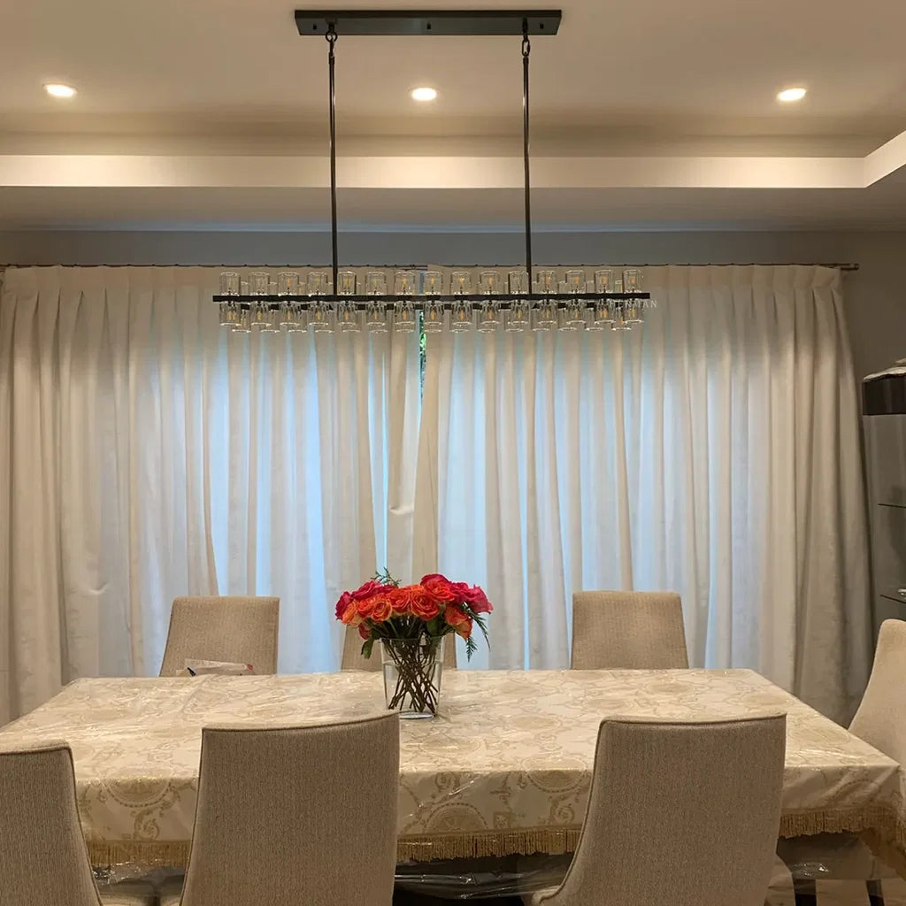 Arcacheno Crystal Rectangular Chandelier