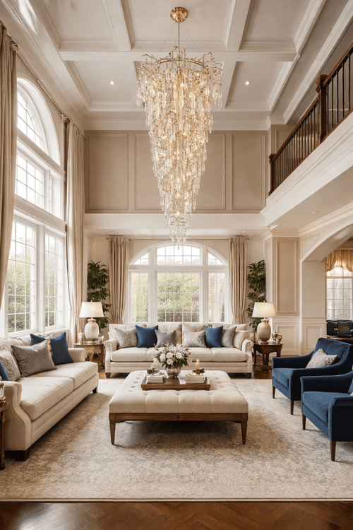 2 - Story Tree Branch Staircase Crystal Chandelier - fovolighting