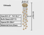 2023 New Nordic Planet Creative Long Pendant Chandelier For Staircase/Foyer/High - ceiling Hallway - fovolighting