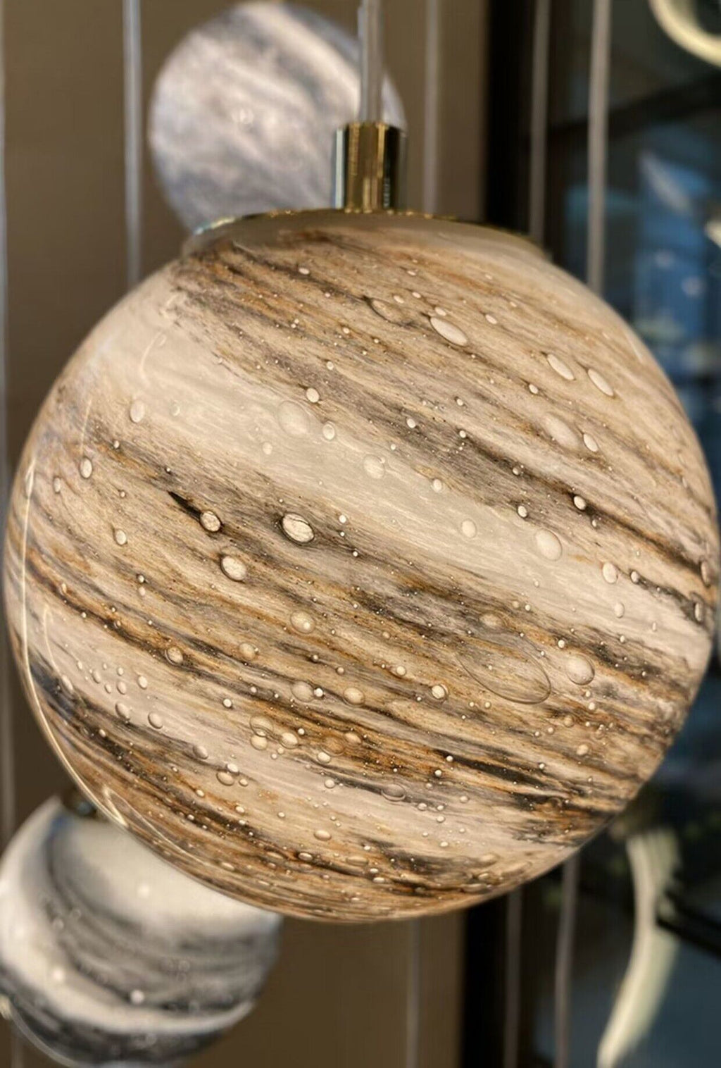 2023 New Nordic Planet Creative Long Pendant Chandelier For Staircase/Foyer/High - ceiling Hallway - fovolighting