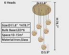 2023 New Nordic Planet Creative Long Pendant Chandelier For Staircase/Foyer/High - ceiling Hallway - fovolighting