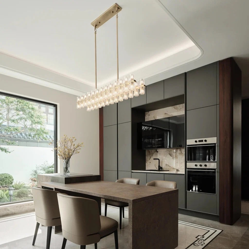 Arcacheno Crystal Rectangular Chandelier