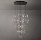 Glass Globe Cluster Chandelier