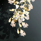 24 Light Gold Chandelier, Luxury Ginkgo Branch Chandelier for Staircase - fovolighting