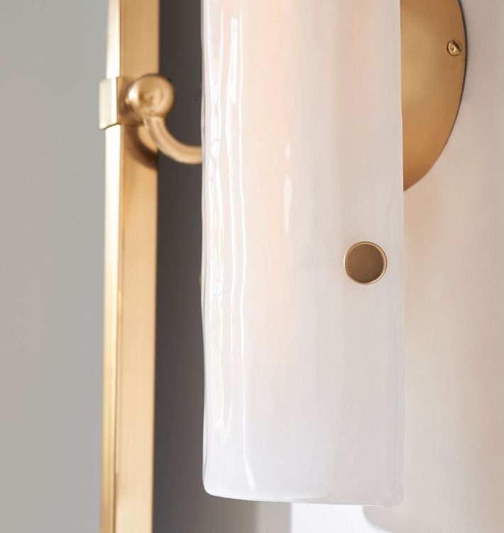 Manor Glass Wall Sconce 28"