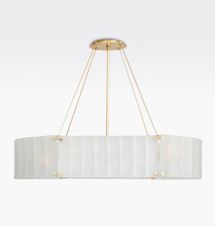 Manor Glass Linear Chandelier 48''