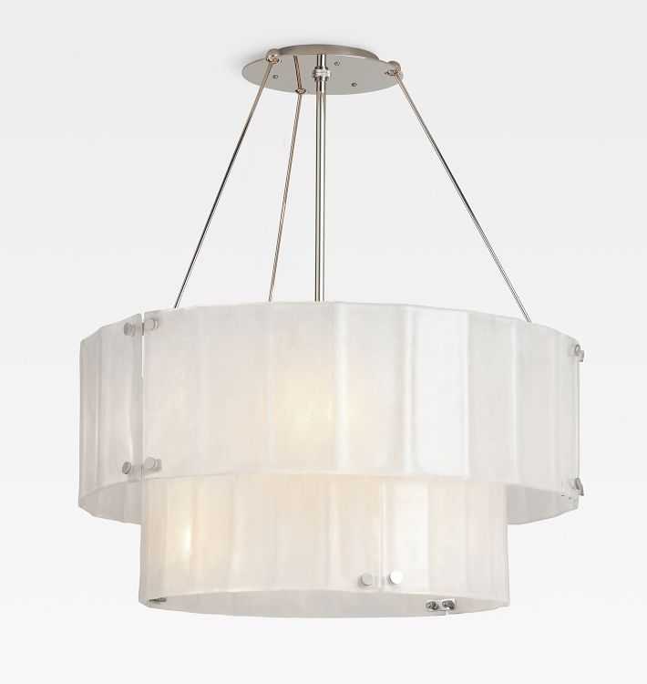 Manor Glass Round Chandelier 2-Tier 32''