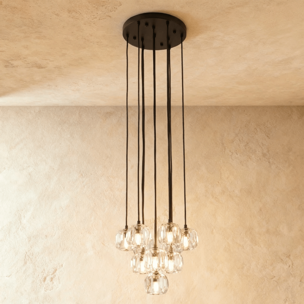 Boule do Cristal Round Cluster Chandelier