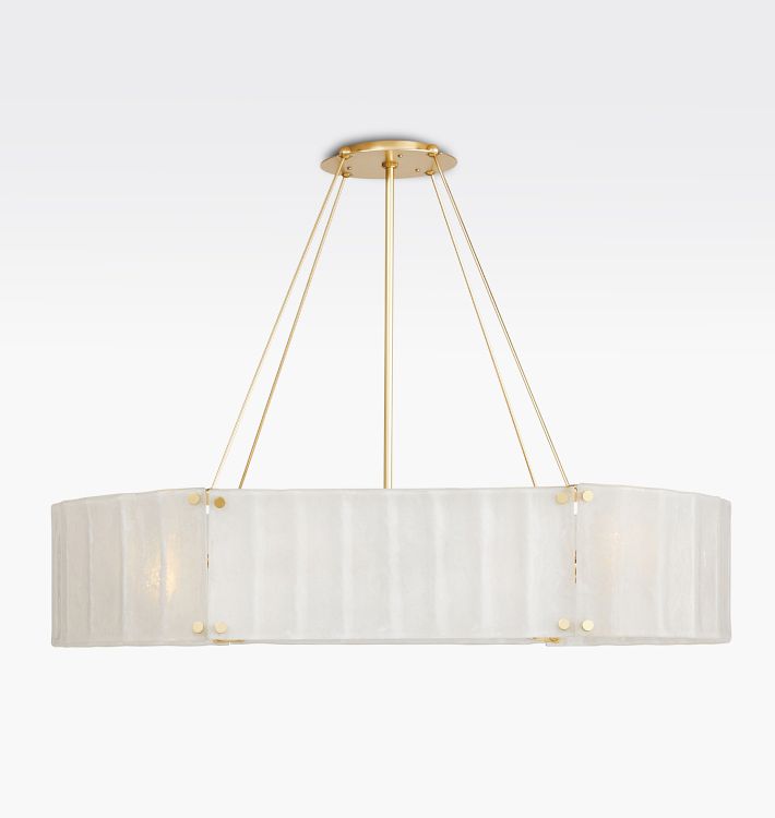 Manor Glass Linear Chandelier 48''