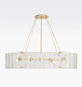 Manor Glass Linear Chandelier 48''