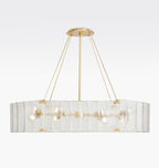 Manor Glass Linear Chandelier 48''