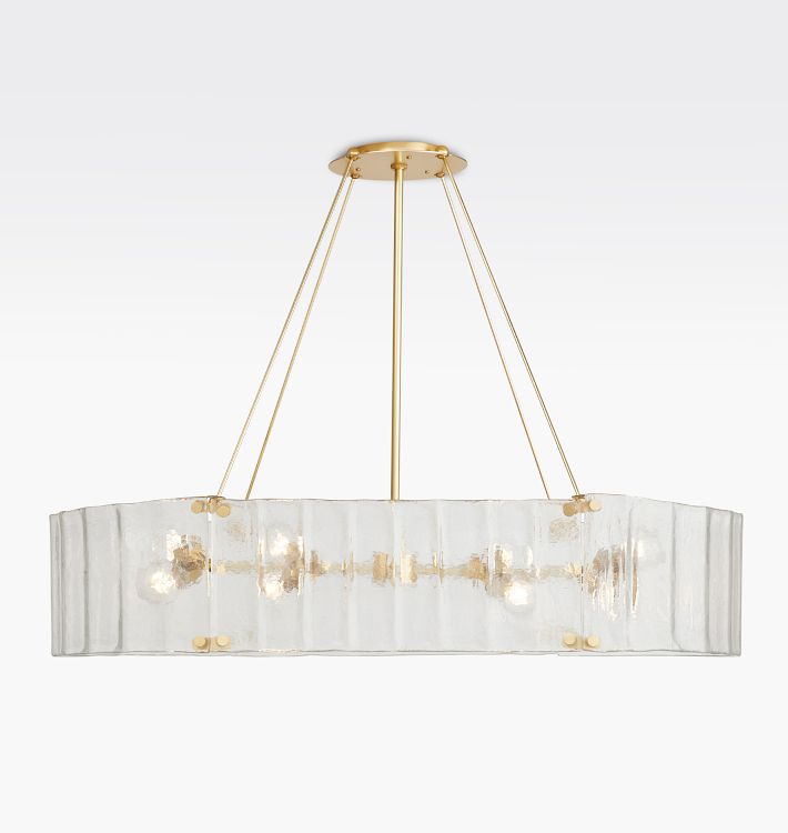 Manor Glass Linear Chandelier 48''