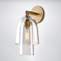 Madera Clear Glass Flute Sconce