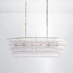 Callista Glass Oval Chandelier