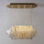 Natural Marble Alabaster Modern Chandelier